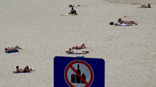 Suasana Pantai Bondi Australia Pasca Penembakan Massal