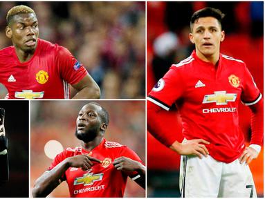 Berikut ini 7 pemain Manchester United yang mempunyai gaji tertinggi. Alexis Sanchez teratas disusul Paul Pogba di urutan kedua. (Foto - foto Kolase AP, EPA, AFP)