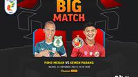 Liga 2 2021, Kamis (14/10/2021) : PSMS Medan vs Semen Padang