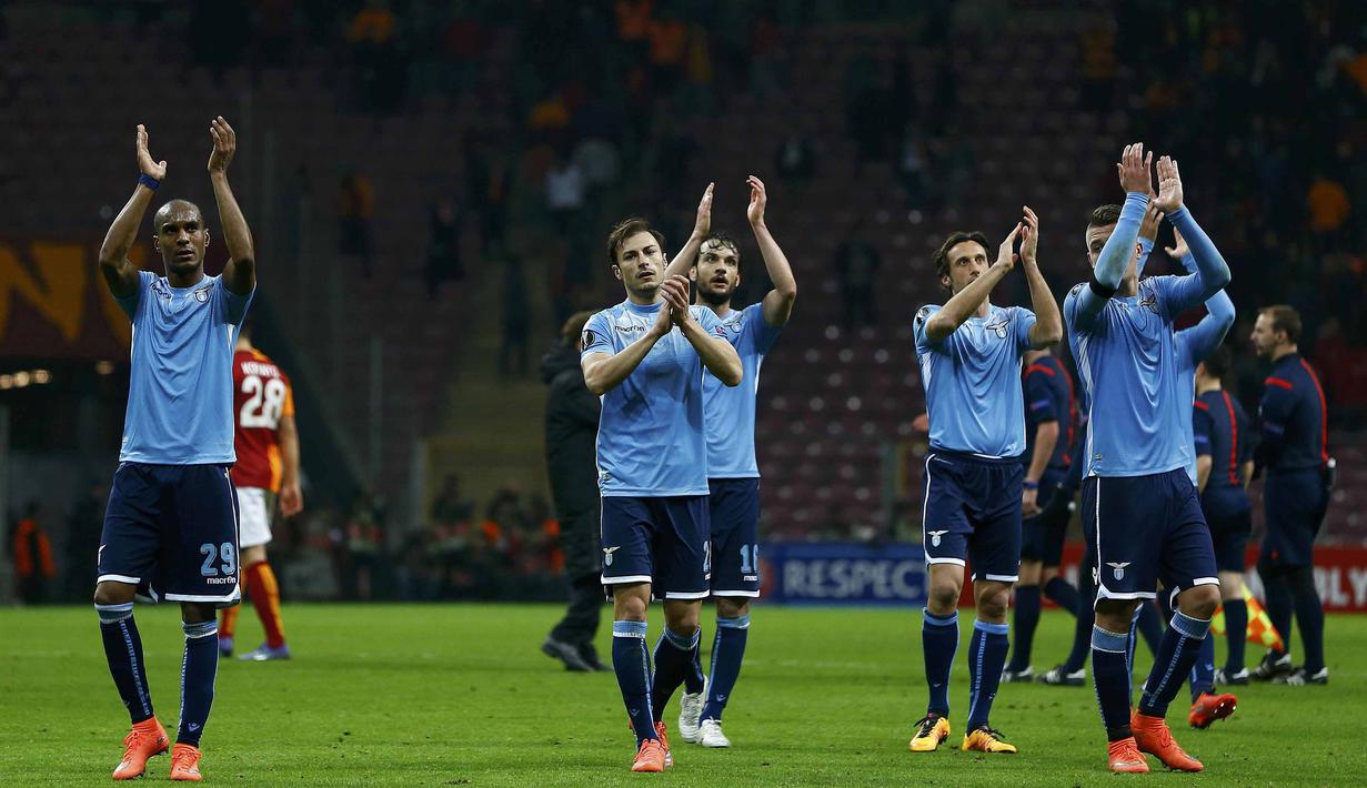  Lazio menyudahi perlawanan Galatasaray dengan agregat 4-2 untuk lolos ke babak 16 besar liga Europa. (REUTERS/Murad Sezer)