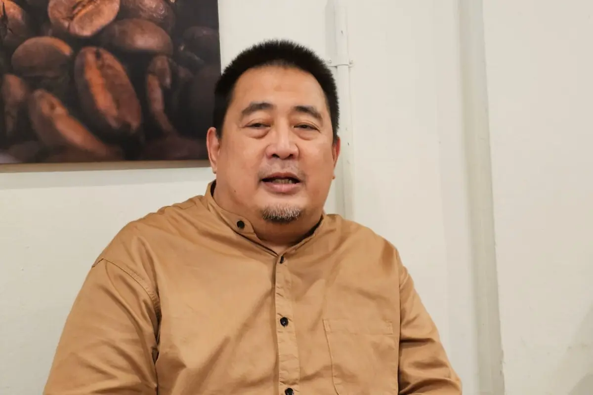 Prof Hari Hendarto, Dokter Spesialis Penyakit Dalam Konsultan Endokrin Metabolik Diabetes Eka Hospital BSD, Kota Tangsel, saat memberikan pemaparan kepada awak media.