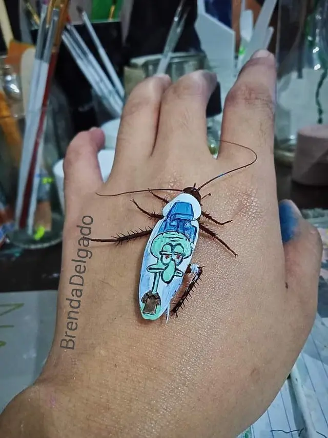 Seniman Ini Hias Punggung Kecoa Bak Kanvas, 6 Hasilnya Bikin Kagum. (Sumber: Instagram/brnddlgd)