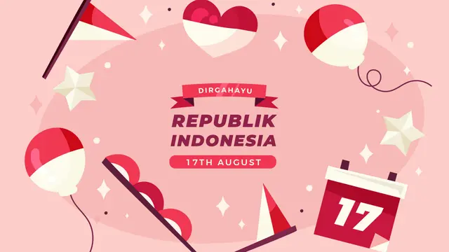 Ilustrasi HUT RI, Kemerdekaan Indonesia, 17 Agustus