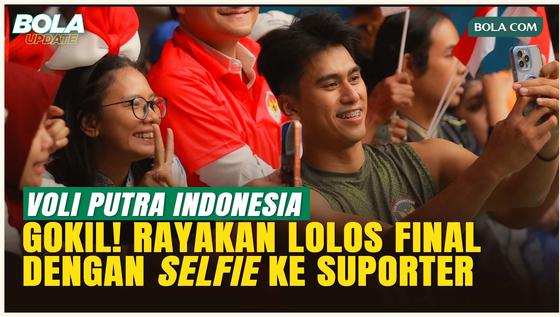 Momen Seru Timnas Voli Putra Indonesia Rayakan Lolos Final, Berswafoto Bareng Suporter!