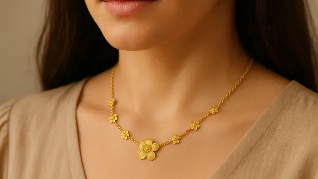 Model Kalung Emas 5 Gram untuk Dewasa/Ilustrasi gambar oleh AI