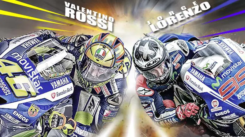 valentino rossi vs jorge lorenzo