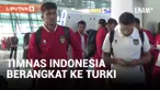 Timnas Indonesia Berangkat ke Turki Jelang Piala Asia
