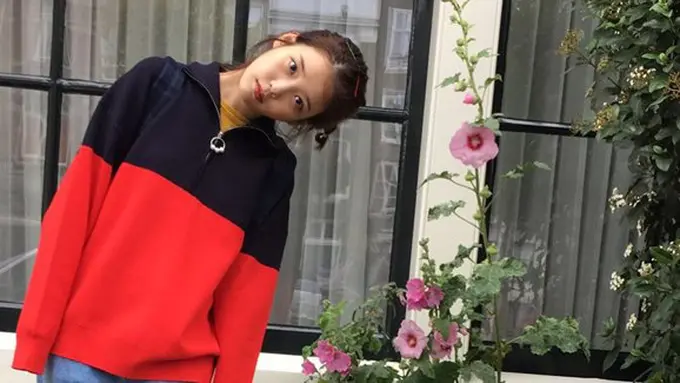 Fashion kasual IU./Copyright koreaboo.com