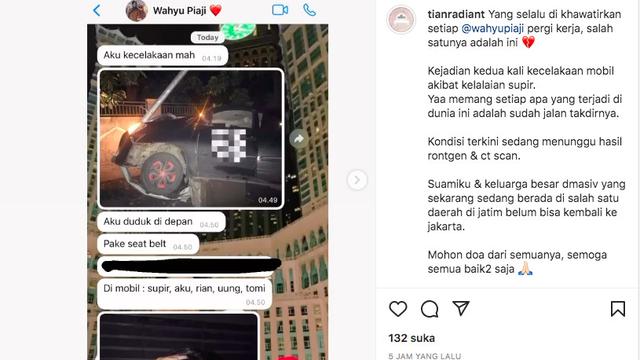 Rombongan D'Masiv Alami Kecelakaan. (instagram.com/aypnm)