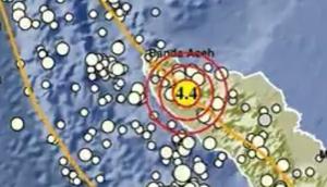 Gempa Magnitudo 4,4 mengguncang kabupaten Pidie Jaya Aceh, Kamis (18/12/2025), pukul 10.40.38 WIB. (Liputan6.com// Dok BMKG)