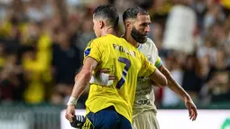 Karim Benzema baru saja menyelesaikan kepindahan sensasional ke Al-Hilal. Ia meninggalkan Al-Ittihad setelah hubungannya dengan klub benar-benar hancur. (AFP/Wun Suen)