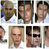 Dafta kesembilan orang anggota Bali Nine yang menjadi tersangka kasus narkoba dan akan di hukum mati.