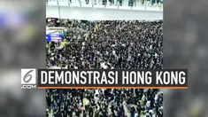 Aksi menduduki Bandara Internasional Hong Kong terus berlanjut. Sejak hari Jumat (9/8/2019) ribuan demonstran meramaikan bandara tersebut.