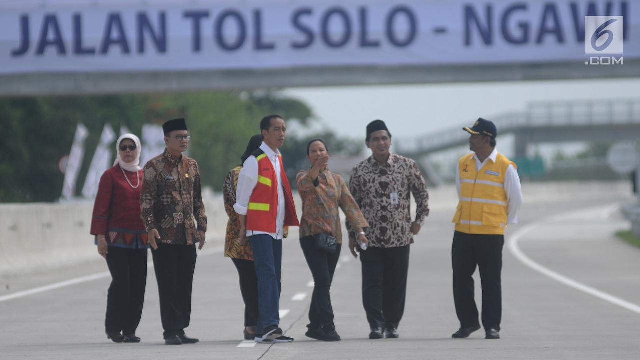 Jokowi Resmikan Tol Sragen-Ngawi