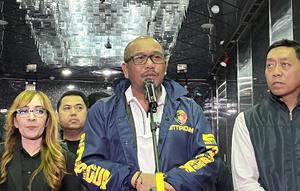 Dirtipidum Bareskrim Polri Brigjen Pol Wira Satya Triputra saat konferensi pers di perkantoran Hayam Wuruk Plaza Tower, Jakarta Barat. (Liputan6.com/Winda Nelfira)
