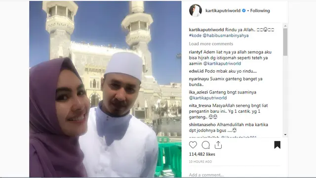 Kartika Putri dan Habib Usman bin Yahya