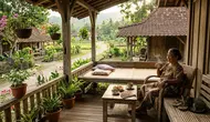 7 Model Teras Rumah Kampung yang Cocok untuk Bersantai Sambil Menikmati Suasana Desa