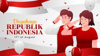 Ilustrasi HUT RI, Kemerdekaan Indonesia, dirgahayu Indonesia. (Image by Freepik)