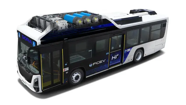 Tata Letak Tangki Hidrogen Atas Bus Toyota Sora FCEV