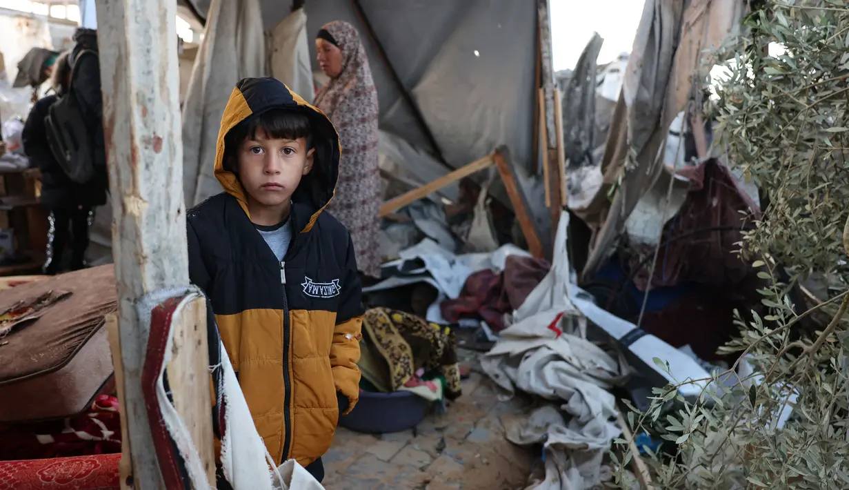 Sekitar 22 persen penduduk Gaza saat ini menghadapi tingkat kerawanan pangan akut. Dari jumlah tersebut, sekitar 3.500 adalah anak-anak yang berisiko meninggal karena kekurangan gizi dan kekurangan makanan. (BASHAR TALEB/AFP)