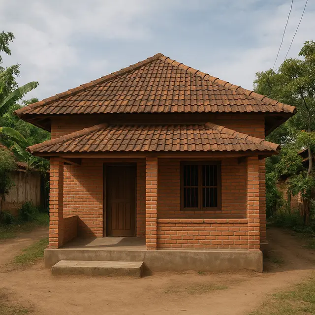 Model Atap Rumah Sederhana di Kampung (Foto: ChatGPT)