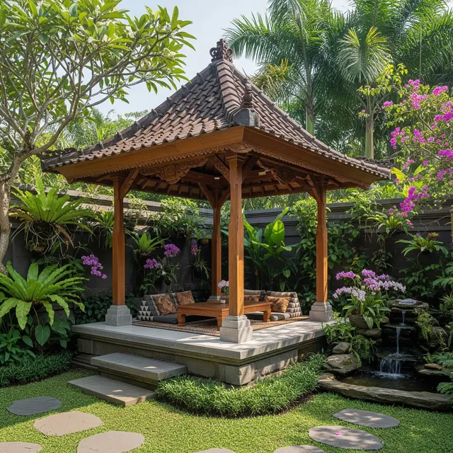9 Inspirasi Pendopo Mini dengan Nuansa Jawa Sederhana, Hadirkan Suasana Tradisional