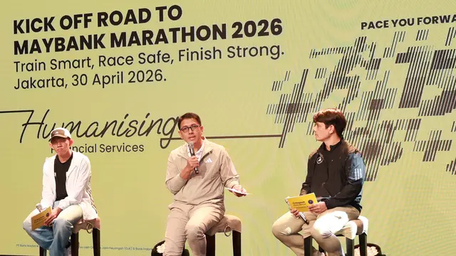 Keseruan Road to Maybank Marathon 2026 (RTMM 2026) di Plaza Senayan pada 30 April 2026