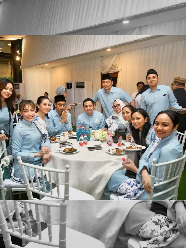 Gaya Ayu Dewi di Pengajian 40 Hari Nenek Suami, Tampil Unik dengan Gaun Sentuhan Kebaya Janggan