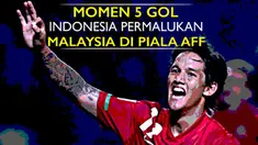 Video saat Timnas Indonesia asuhan Alfred Riedl menang besar 5-1 atas Malaysia di penyisihan grup Piala AFF 2010.