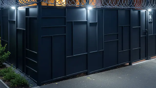 Pagar Tinggi dengan Lapisan Tambahan Keamanan (Image by Gemini AI)