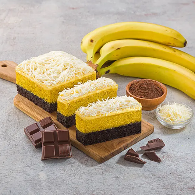 Lapis Bogor Sangkuriang Pisang Cokelat Keju