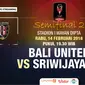 Live streaming Bali United vs Sriwijaya FC