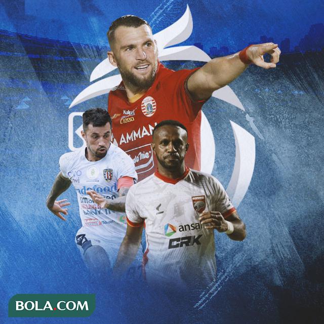 BRI Liga 1 - Marko Simic, Boaz Solossa, Stefano Lilipaly