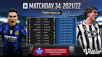 Link Live Streaming Liga Italia 2021/2022 Matchday 34 di Vidio, 23-26 April 2022
