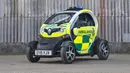 Renault Twizy juga termasuk dalam mobil berukuran kecil yang ada di dunia. Mobil berjenis quadricycle ini memiliki bentuk yang unik juga minimalis, dan sudah ditenagai oleh listrik. Saat ini Renault Twizy juga sudah ada di Indonesia dan sudah digunakan sebagai mobil patroli kepolisian di Daerah Istimewa Yogyakarta. (Source: hotcars.com)