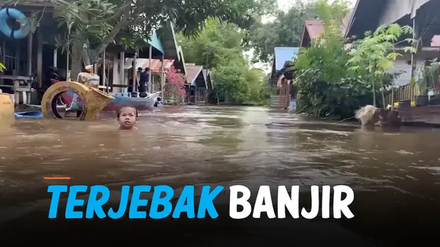 terjebak banjir