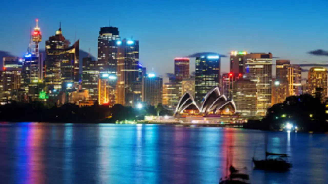 Ilustrasi Sydney malam hari (iStock)
