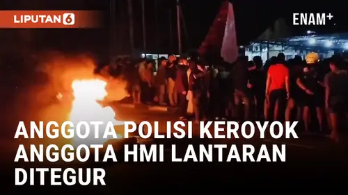 VIDEO: Ditegur karena Pacaran hingga Larut Malam, Anggota Polisi Keroyok Anggota HMI