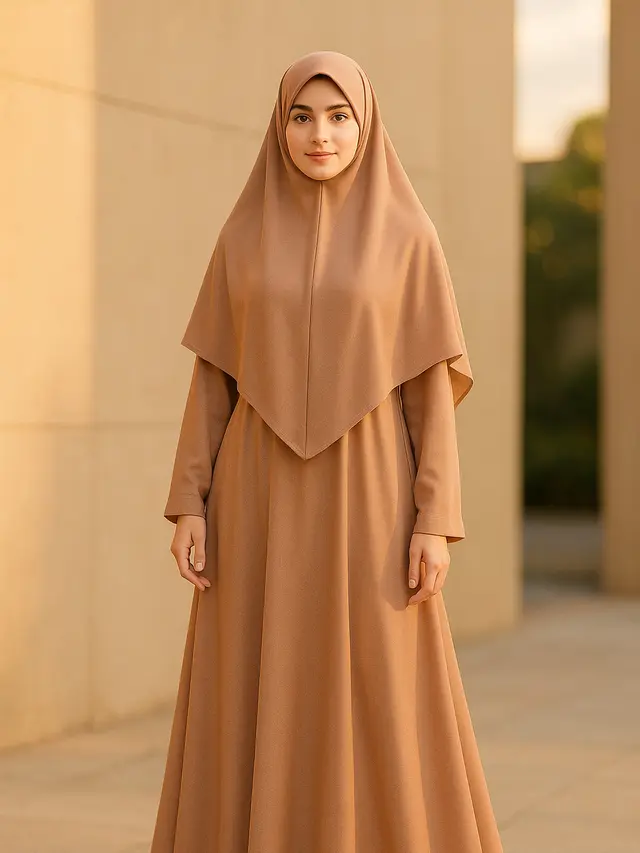 Model Gamis Syari Setelan Jilbab Panjang
