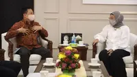 Menaker Ida Fauziyah menerima Direktur Utama PT PNM, Arief Mulyadi, di Kemnaker, Jakarta, Senin (1/3) (dok: Kemenaker)