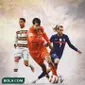 Ilustrasi - Cristiano Ronaldo, Ruud van Nistelrooy, Antoine Griezmann (Bola.com/Adreanus Titus)