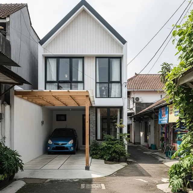 9 Model Rumah Kecil di Gang Tapi Garasi Luas, Solusi Lahan Sempit Perkotaan