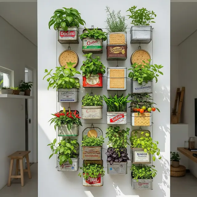 9 Desain Kebun Sayur Pakai Kaleng Biskuit Bekas, Solusi Kreatif Lahan Sempit