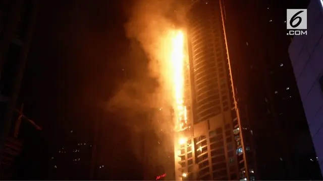 Api mulai muncul sejak pukul 1 dini hari waktu setempat. Pertahanan Sipil Dubai dengan cepat berhasil mengevakuasi para penghuni gedung.