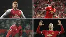 Berikut ini tujuh pesepak bola di Premier League dengan nilai gaji tertinggi. Pada posisi teratas ada striker anyar Manchester United, Alexis Sanchez. (Kolase foto-foto dari AFP)