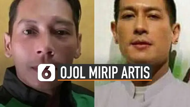 VIDEO: Susah Dibedakan Potret Ojek Online Mirip Artis