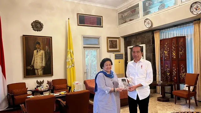Pertemuan Ketua Umum PDIP Megawati Soekarnoputri dengan Presiden Joko Widodo (Jokowi) di Batu Tulis