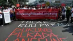 Salah satu unjuk rasa menolak RUU Pilkada di Jakarta (Liputan6.com/Miftahul Hayat)
