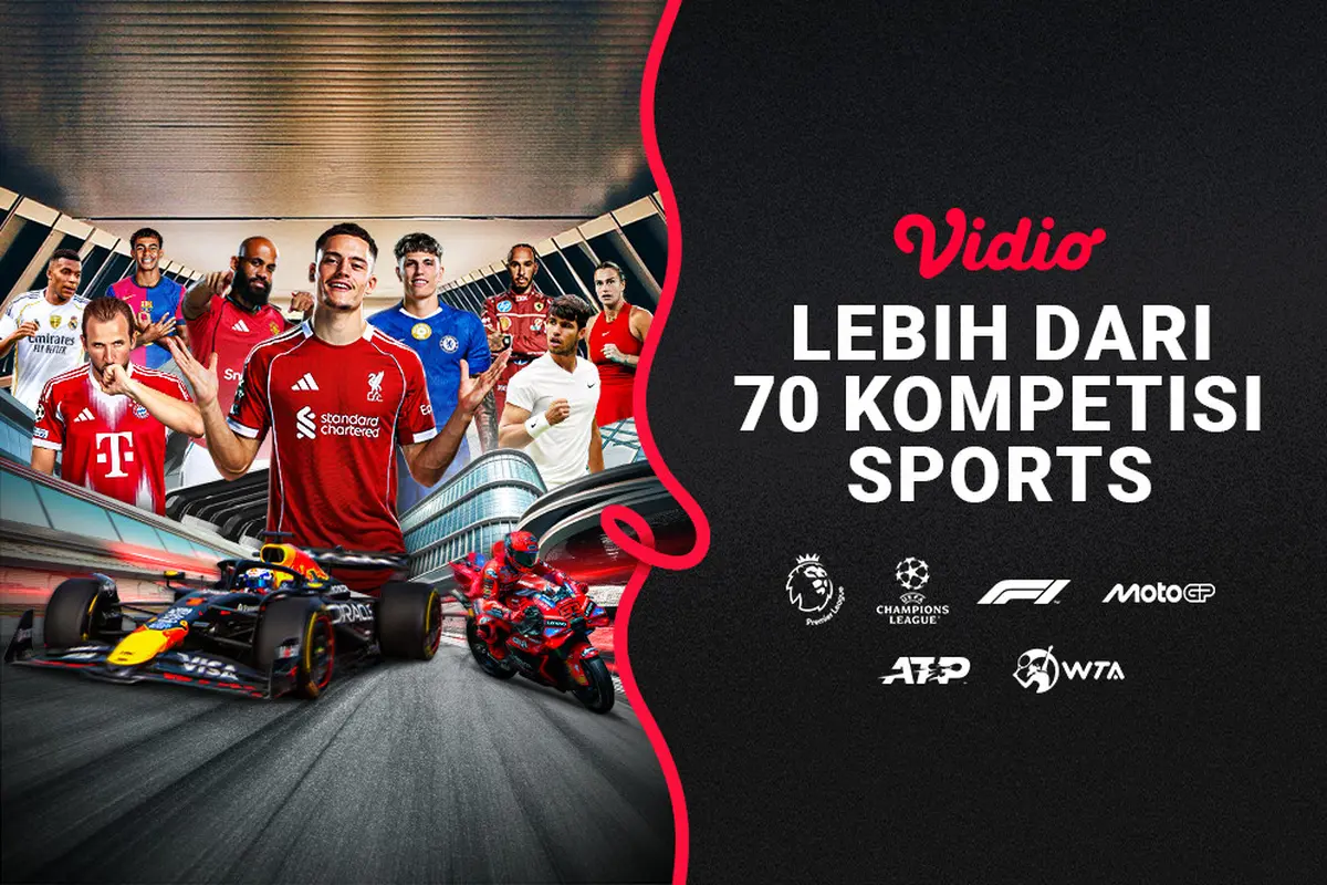 Saksikan lebih dari 70 kompetisi olahraga tayang di Vidio. (dok. vidio.com)