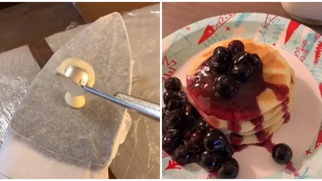 Viral Pria Masak Pakai Setrika di Kamar Hotel, Bikin Steak sampai Pancake